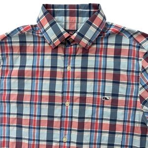 Vineyard Vines Performance Plaid Classic Fit Tucker SS Shirt Size Small Men’s‎